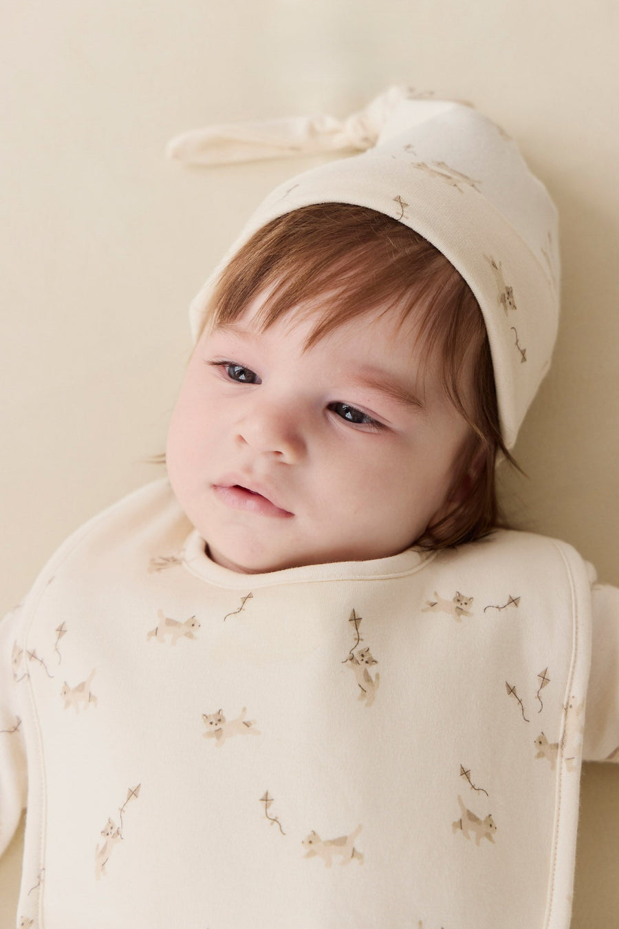 Organic Cotton Knot Beanie - Kitten and His Kites Childrens Beanie from Jamie Kay USA