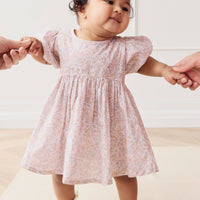 Organic Cotton Elodie Top - Chloe Mauve Childrens Top from Jamie Kay USA