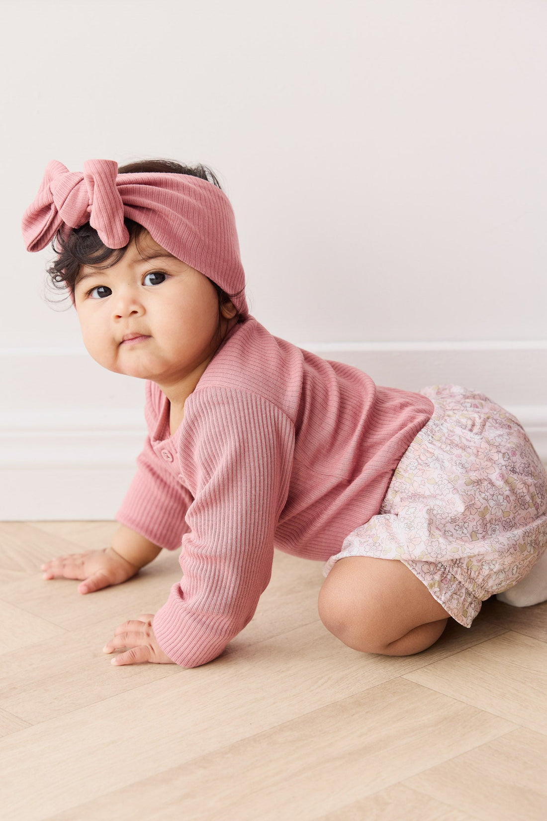 Organic Cotton Modal Lilian Headband - Rose Garden Childrens Headband from Jamie Kay USA