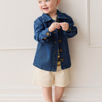 Romeo Twill Jacket - Mid Wash Denim Childrens Jacket from Jamie Kay USA