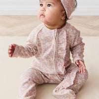 Organic Cotton Melanie Onepiece - Chloe Mauve Childrens Onepiece from Jamie Kay USA