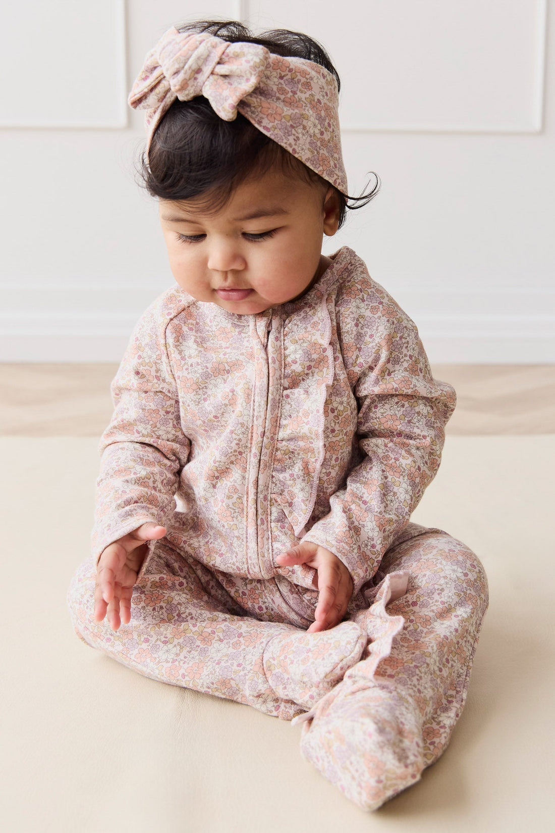 Organic Cotton Melanie Onepiece - Chloe Mauve Childrens Onepiece from Jamie Kay USA