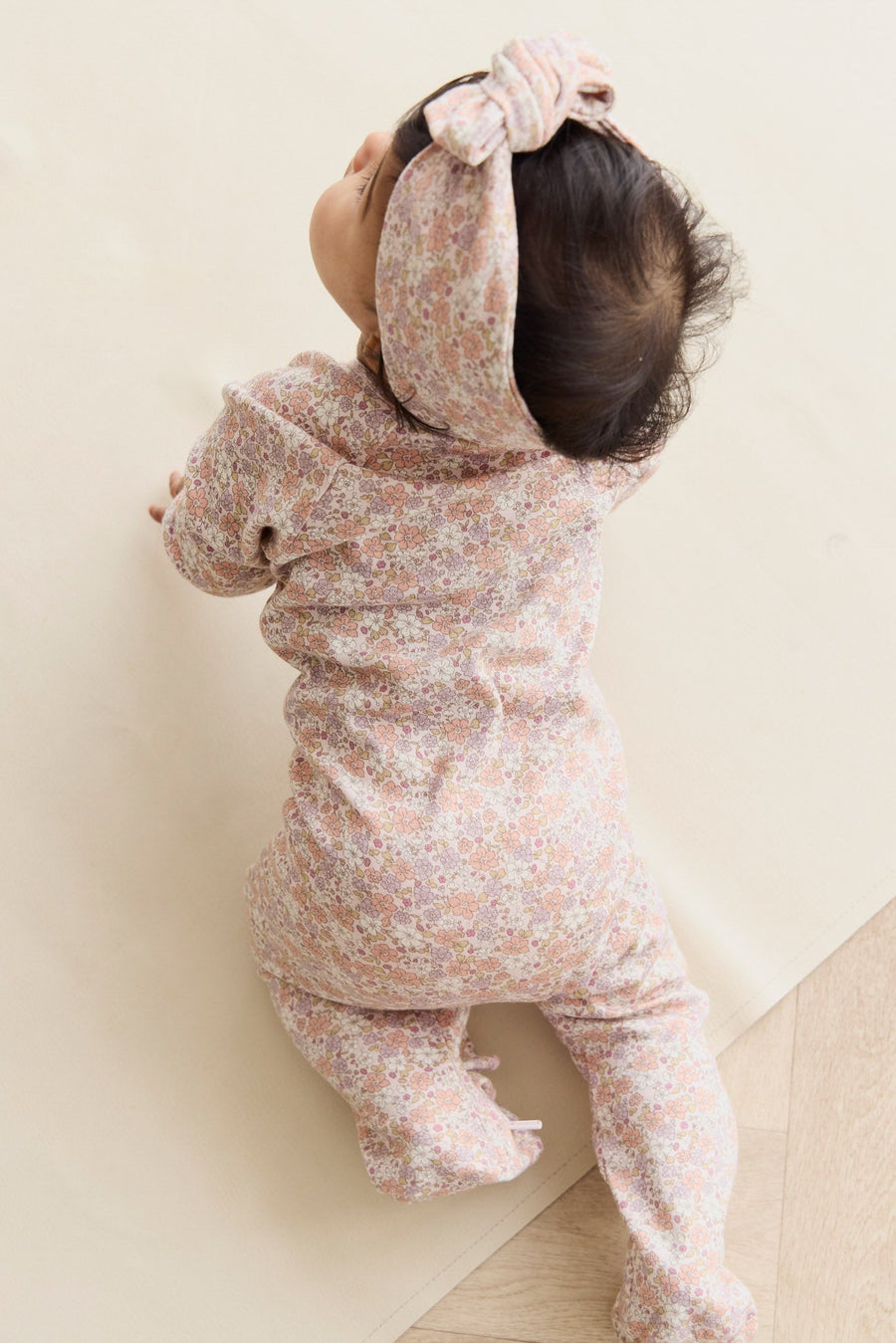 Organic Cotton Melanie Onepiece - Chloe Mauve Childrens Onepiece from Jamie Kay USA