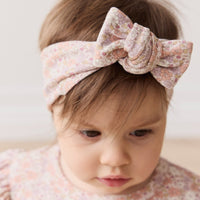 Organic Cotton Headband - Chloe Mauve Childrens Headband from Jamie Kay USA