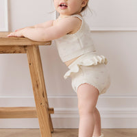 Celine Bloomer - Whisper White Little Love Childrens Bloomer from Jamie Kay USA