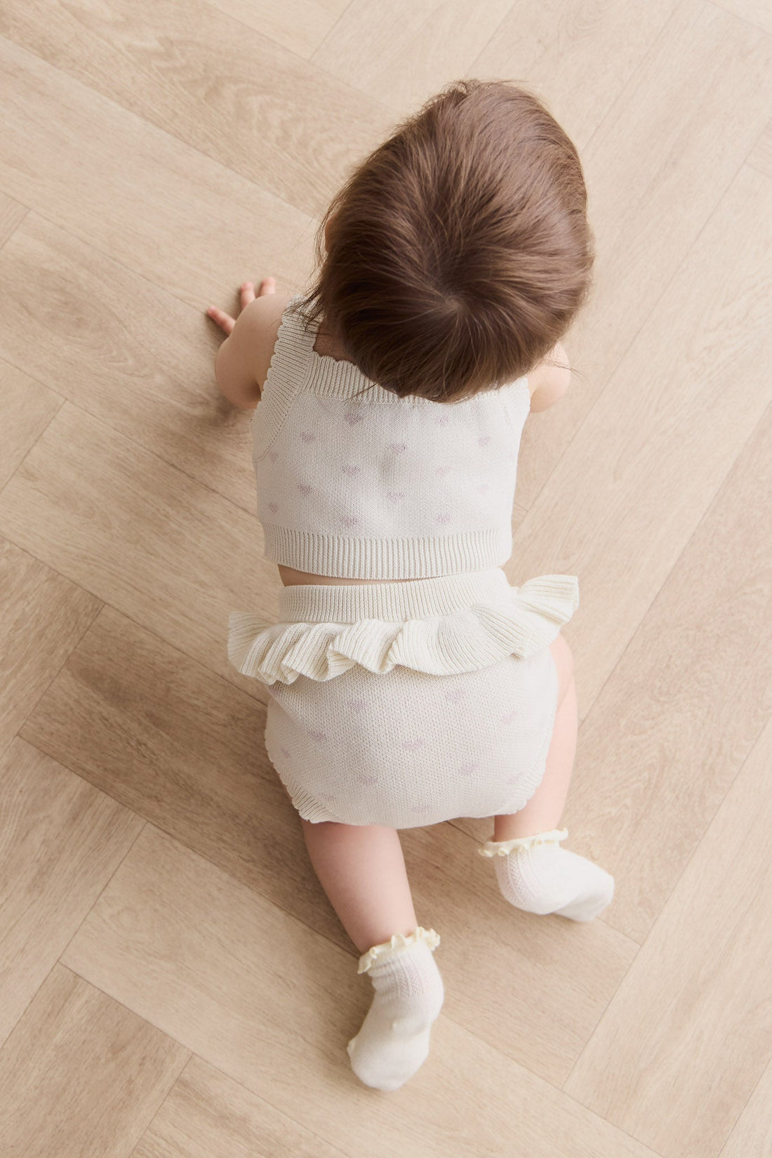 Celine Bloomer - Whisper White Little Love Childrens Bloomer from Jamie Kay USA