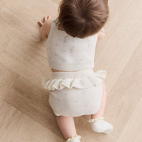 Celine Bloomer - Whisper White Little Love Childrens Bloomer from Jamie Kay USA