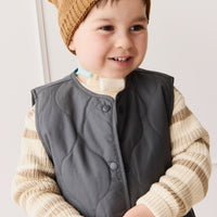 Ethan Hat - Autumn Bronze Childrens Beanie from Jamie Kay USA