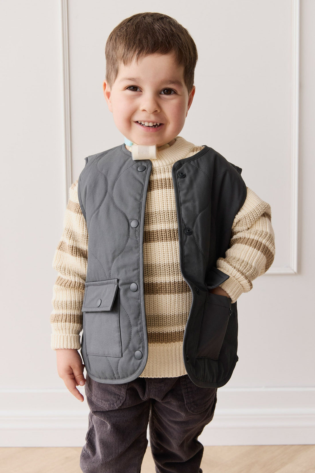 Arie Puffer Vest - Arctic Childrens Jacket from Jamie Kay USA