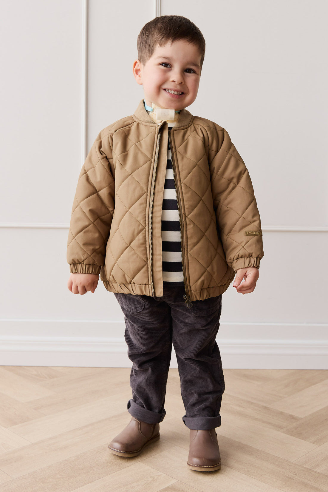 Benito Jacket - Pecan Childrens Jacket from Jamie Kay USA