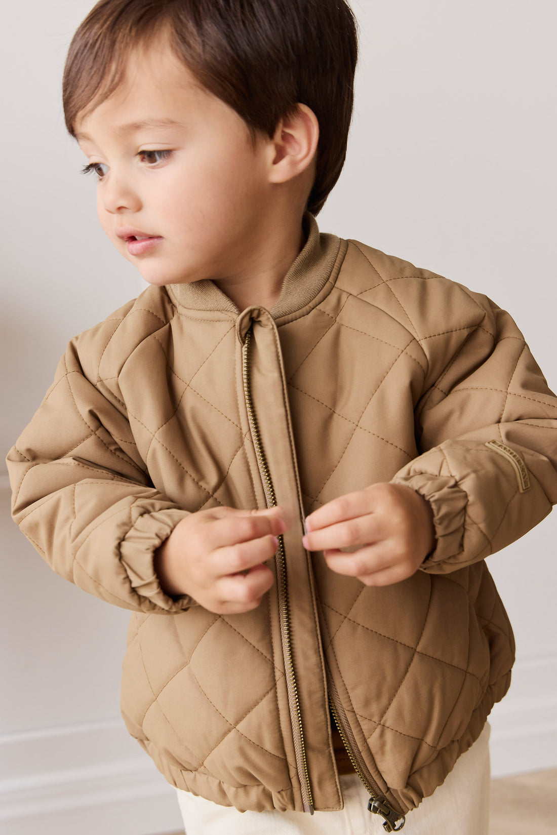 Benito Jacket - Pecan Childrens Jacket from Jamie Kay USA