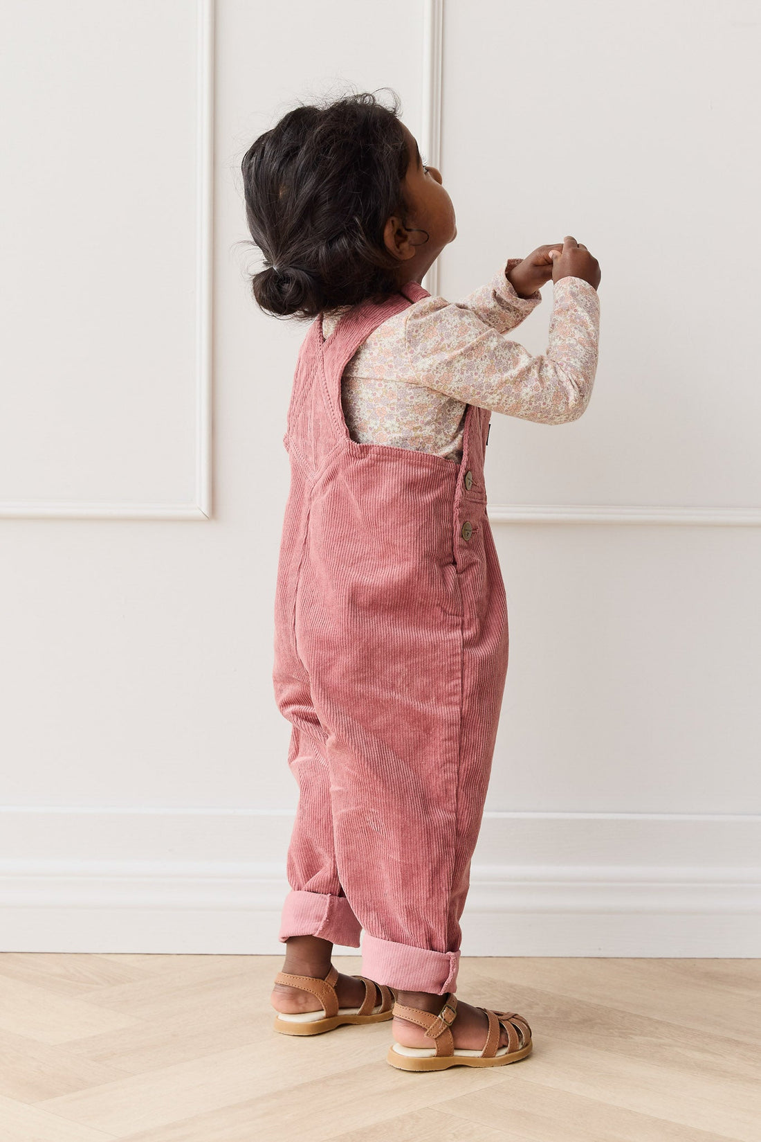 Organic Cotton Long Sleeve Top - Chloe Mauve Childrens Dress from Jamie Kay USA