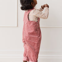 Organic Cotton Long Sleeve Top - Chloe Mauve Childrens Dress from Jamie Kay USA