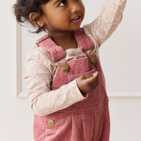 Organic Cotton Long Sleeve Top - Chloe Mauve Childrens Dress from Jamie Kay USA