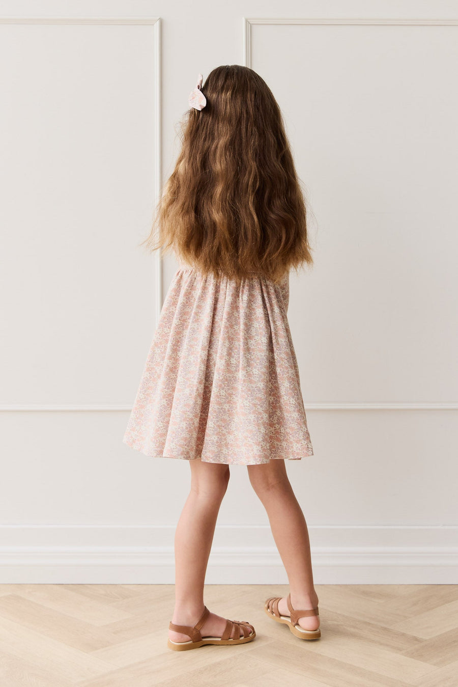 Organic Cotton Tallulah Dress - Chloe Mauve Childrens Dress from Jamie Kay USA