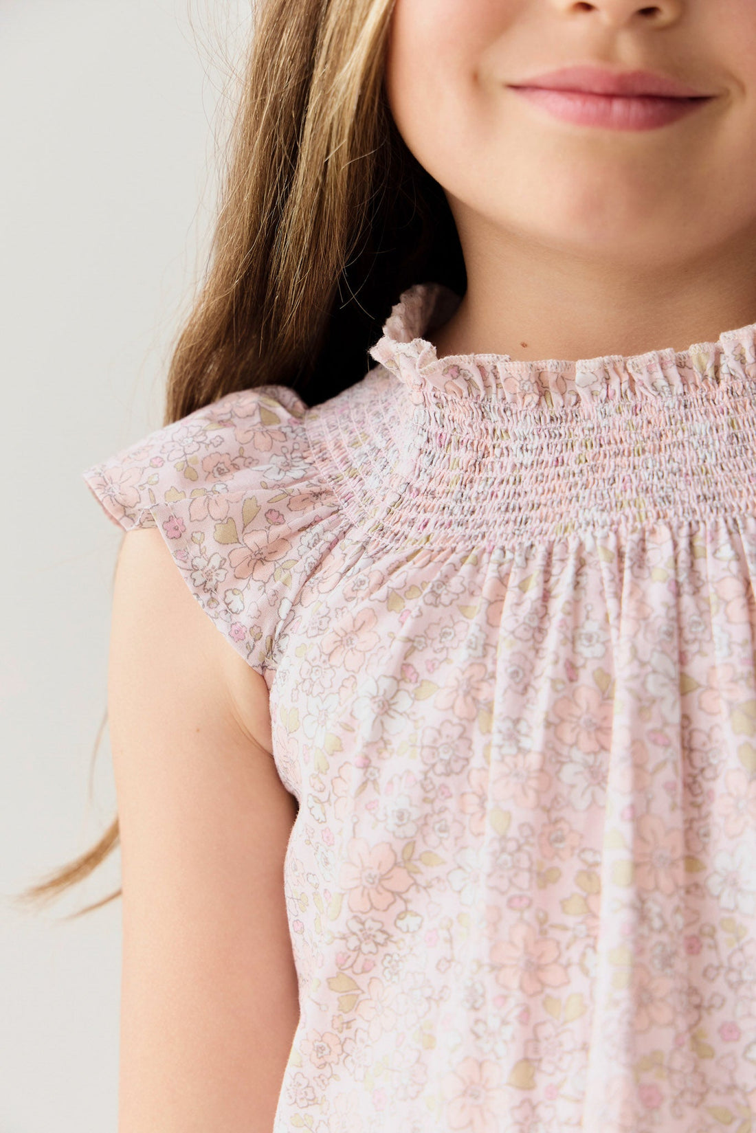 Organic Cotton Tamara Top - Chloe Mauve Childrens Top from Jamie Kay USA