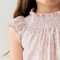 Organic Cotton Tamara Top - Chloe Mauve Childrens Top from Jamie Kay USA