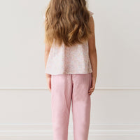 Organic Cotton Elodie Pant - Flora Childrens Pant from Jamie Kay USA