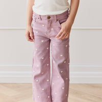 Blair Pant - Petite Heart Melody Childrens Pant from Jamie Kay USA