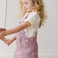 Overall Dress - Petite Heart Melody Childrens Overall from Jamie Kay USA