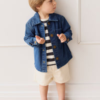 Romeo Twill Jacket - Mid Wash Denim Childrens Jacket from Jamie Kay USA