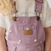 Overall Dress - Petite Heart Melody Childrens Overall from Jamie Kay USA