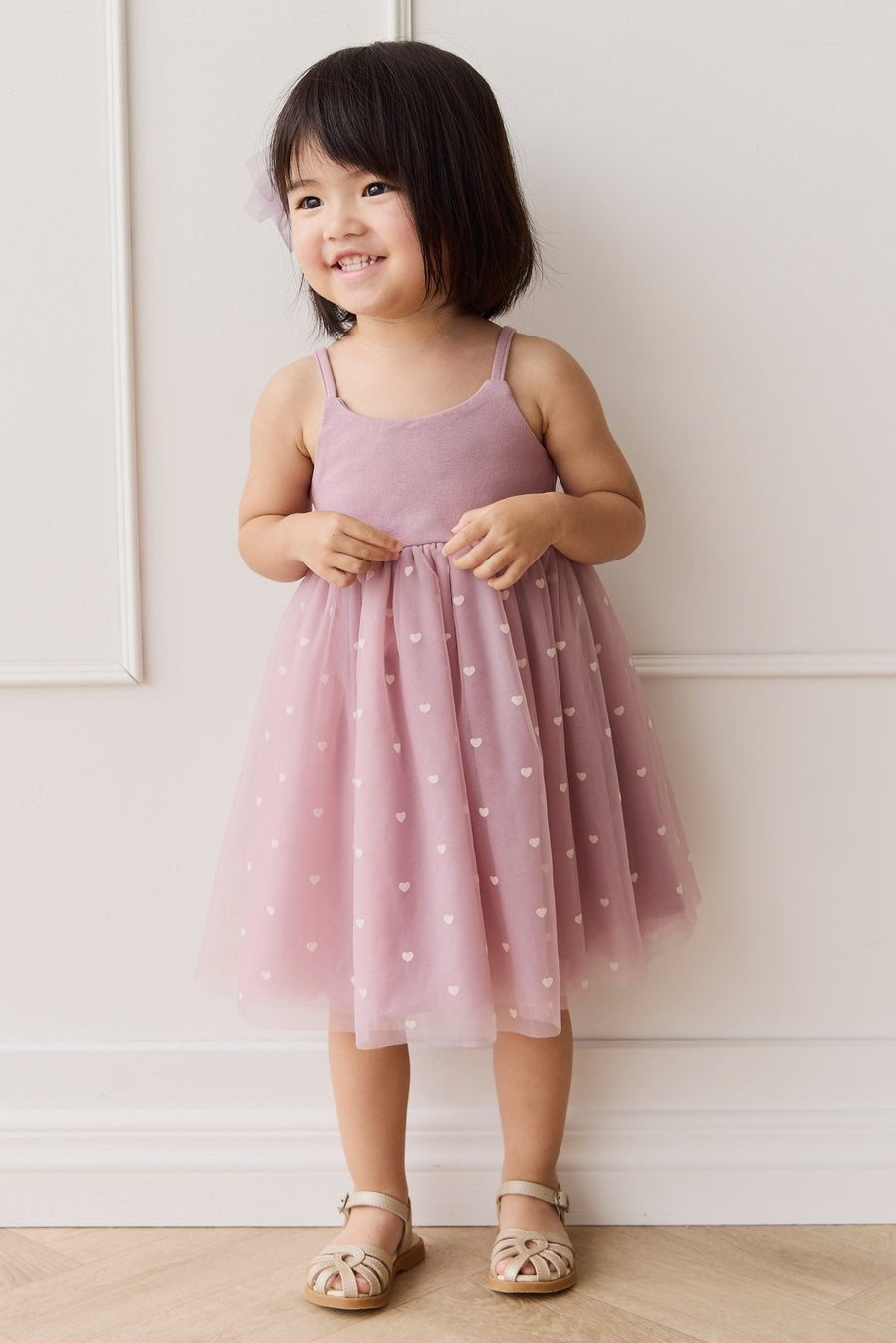 Lottie Dress - Petite Heart Melody Childrens Dress from Jamie Kay USA