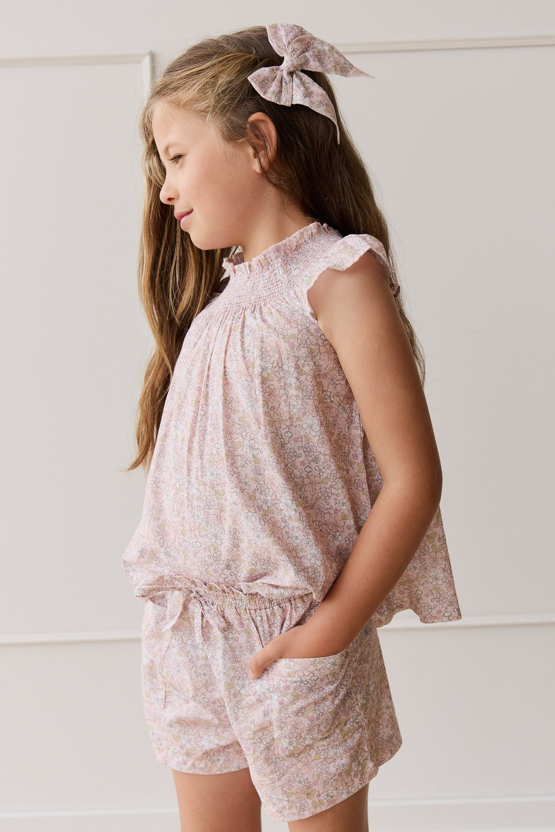 Organic Cotton Tamara Top - Chloe Mauve Childrens Top from Jamie Kay USA