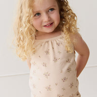 Organic Cotton Casey Top - Goldie Bouquet Pink Tint Childrens Top from Jamie Kay USA