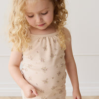 Organic Cotton Casey Top - Goldie Bouquet Pink Tint Childrens Top from Jamie Kay USA