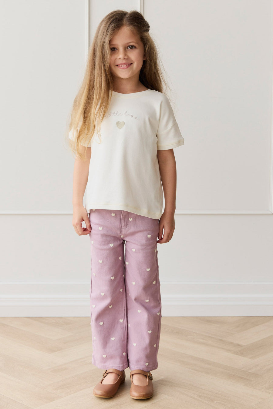 Blair Pant - Petite Heart Melody Childrens Pant from Jamie Kay USA