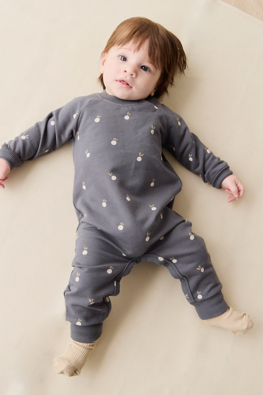 Organic Cotton Tao Sweatshirt Onepiece - Bobby Berries Shadow Childrens Onepiece from Jamie Kay USA