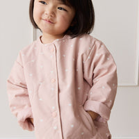 Cassie Jacket - Petite Heart Old Rose Childrens Jacket from Jamie Kay USA