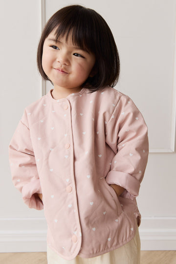 Cassie Jacket - Petite Heart Old Rose Childrens Jacket from Jamie Kay USA