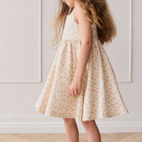 Organic Cotton Quinn Dress - Rosalie Field Blush Childrens Dress from Jamie Kay USA