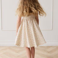 Organic Cotton Quinn Dress - Rosalie Field Blush Childrens Dress from Jamie Kay USA