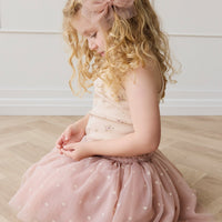 Lottie Skirt - Petite Heart Rose Smoke Childrens Skirt from Jamie Kay USA