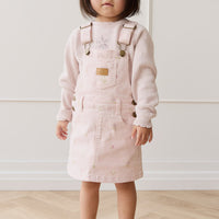 Overall Dress - Carissa Mauve Large Childrens Overall from Jamie Kay USA