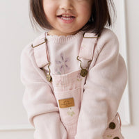 Audrey Jumper - Soft Misty Rose Larissa Knit Childrens Jumper from Jamie Kay USA