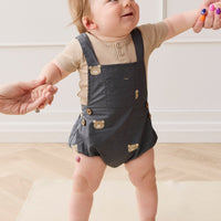 Organic Cotton Robin Playsuit - Bobbie Bears Shadow Childrens Playsuit from Jamie Kay USA