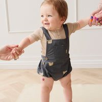 Organic Cotton Robin Playsuit - Bobbie Bears Shadow Childrens Playsuit from Jamie Kay USA