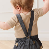 Organic Cotton Robin Playsuit - Bobbie Bears Shadow Childrens Playsuit from Jamie Kay USA