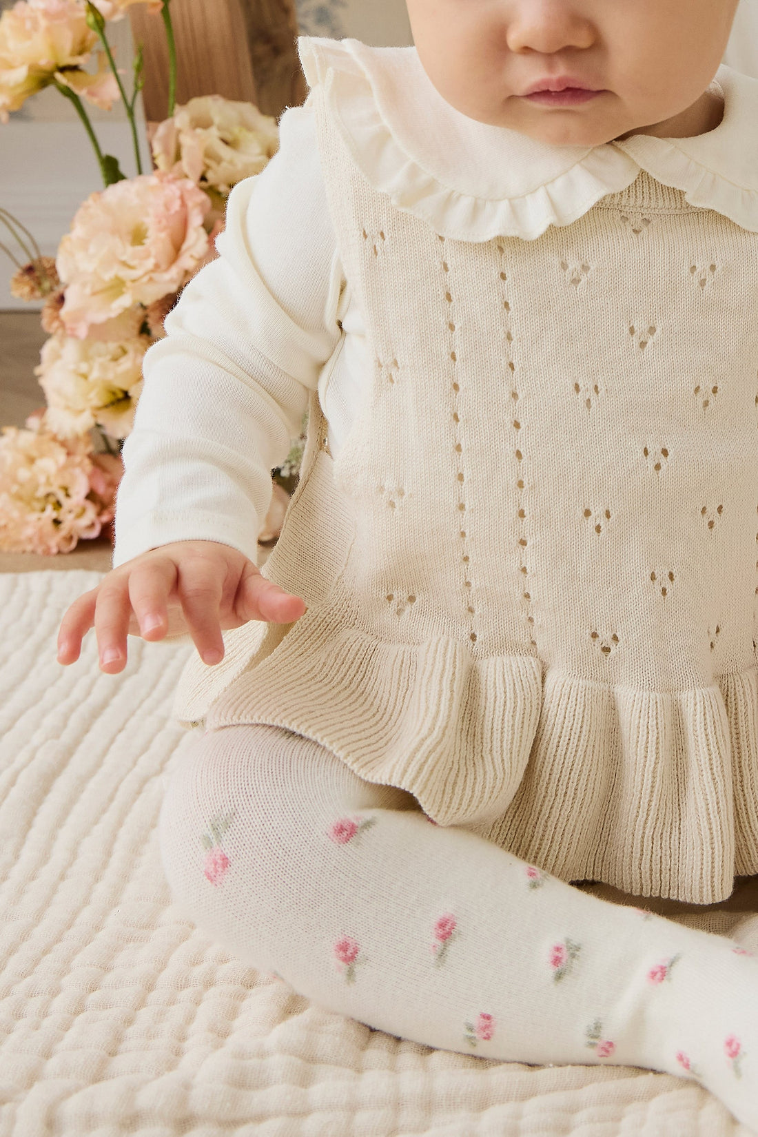 Erica Knitted Top - Vanilla Childrens Top from Jamie Kay USA