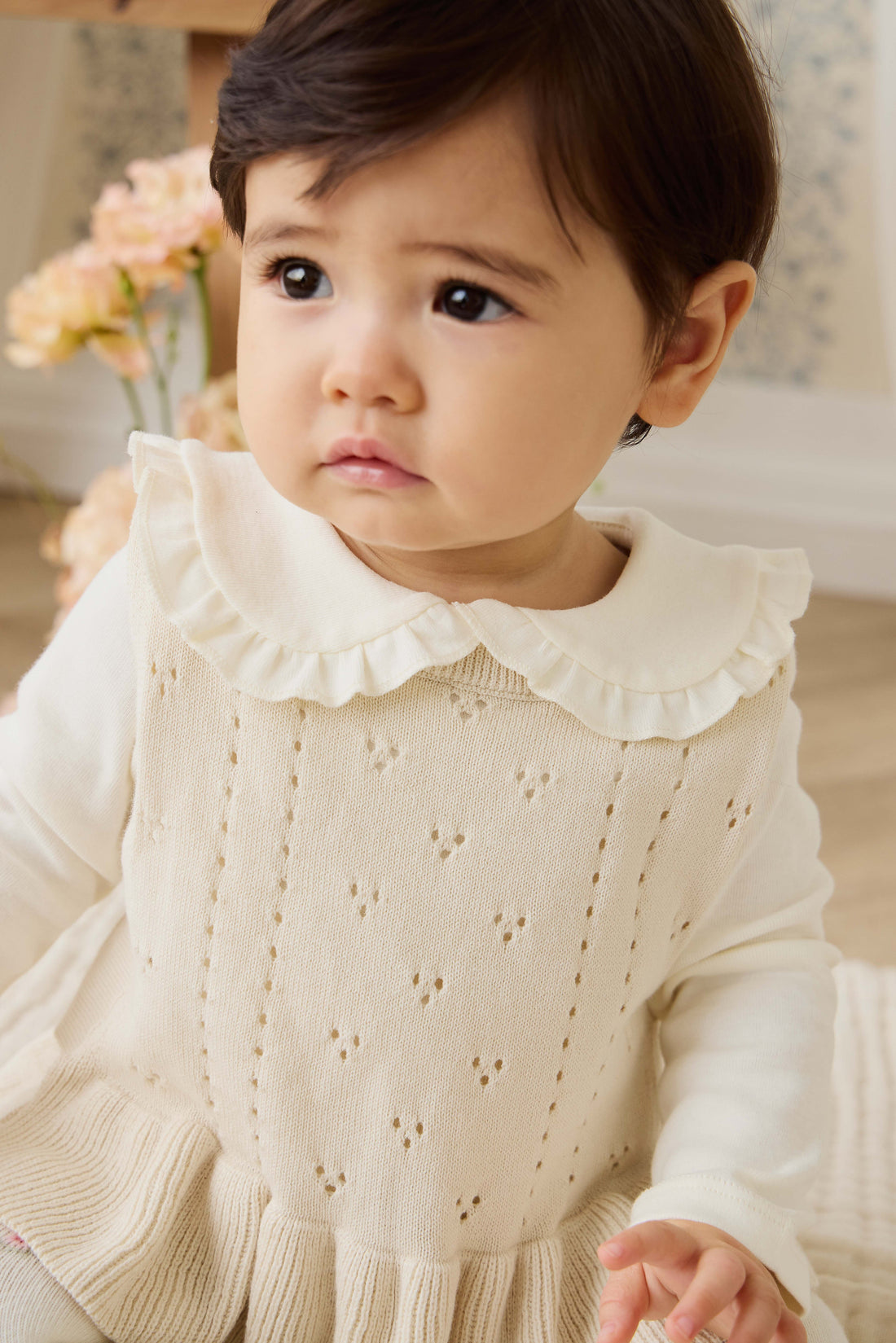 Erica Knitted Top - Vanilla Childrens Top from Jamie Kay USA