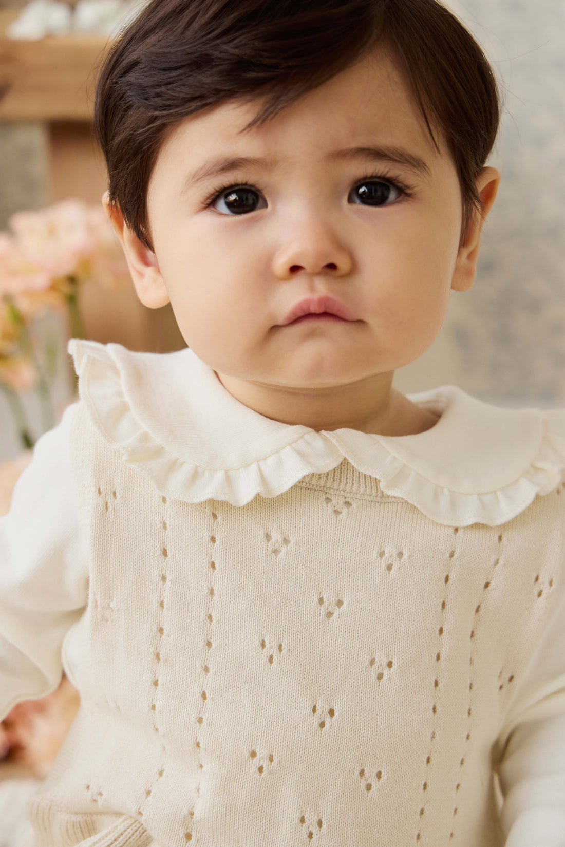 Erica Knitted Top - Vanilla Childrens Top from Jamie Kay USA