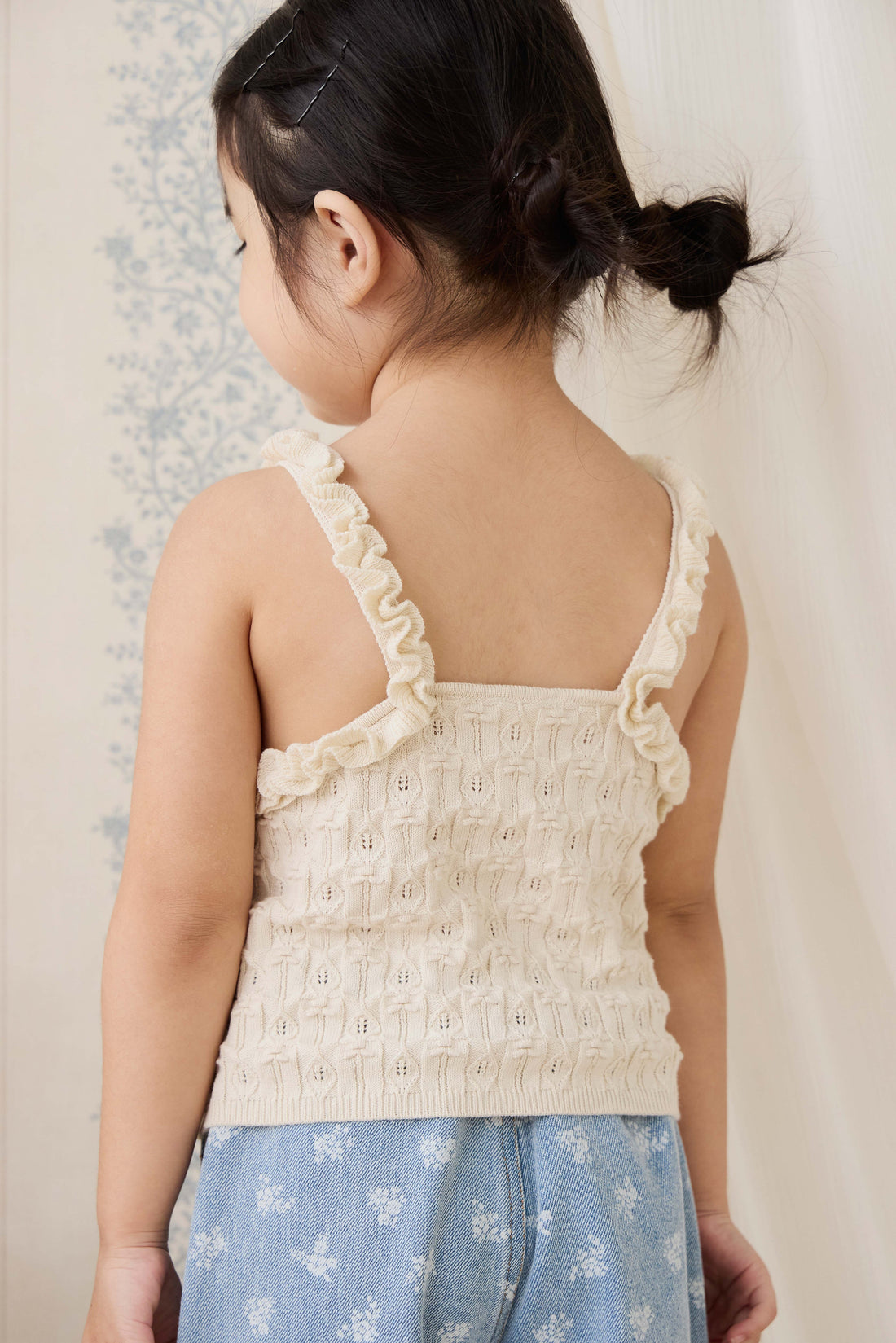 Sammy Knitted Top - Vanilla Childrens Top from Jamie Kay USA