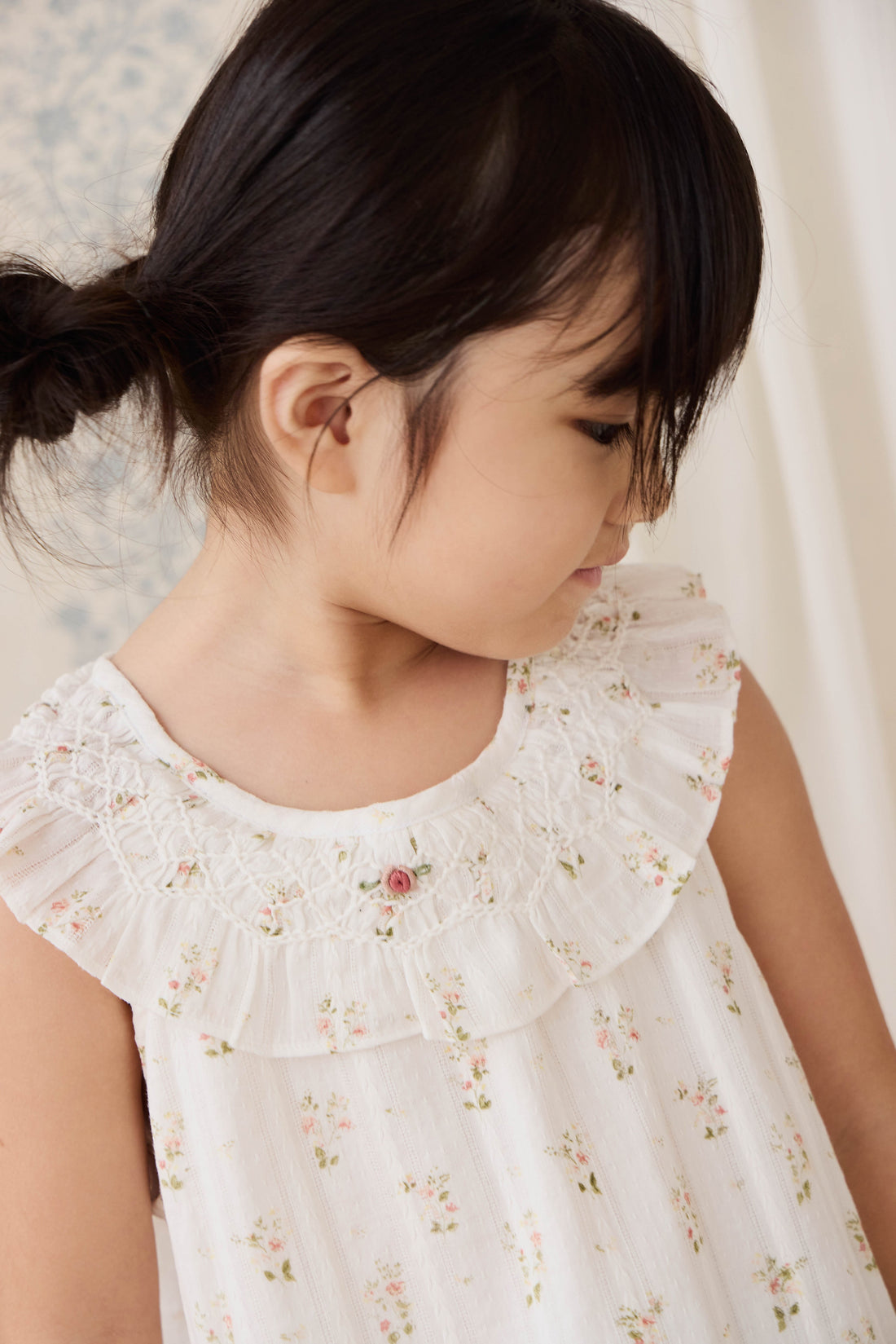 Organic Cotton Saylor Top - Josepha Egret Childrens Top from Jamie Kay USA