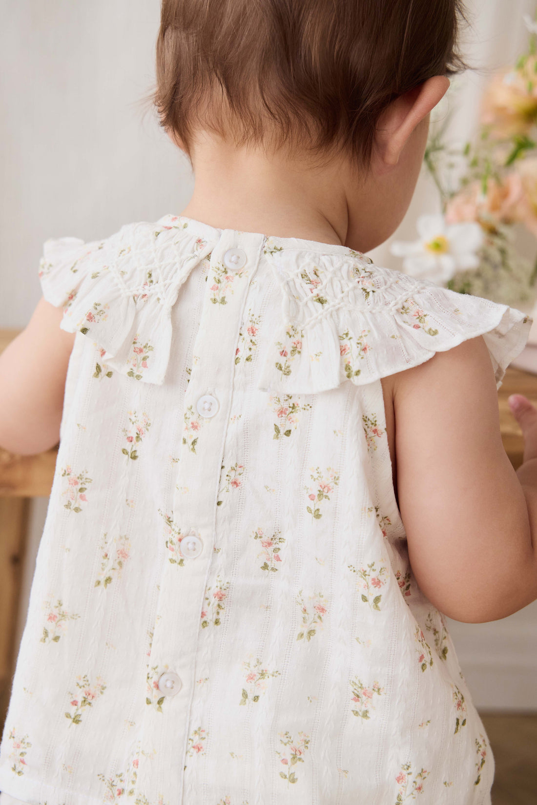 Organic Cotton Saylor Top - Josepha Egret Childrens Top from Jamie Kay USA