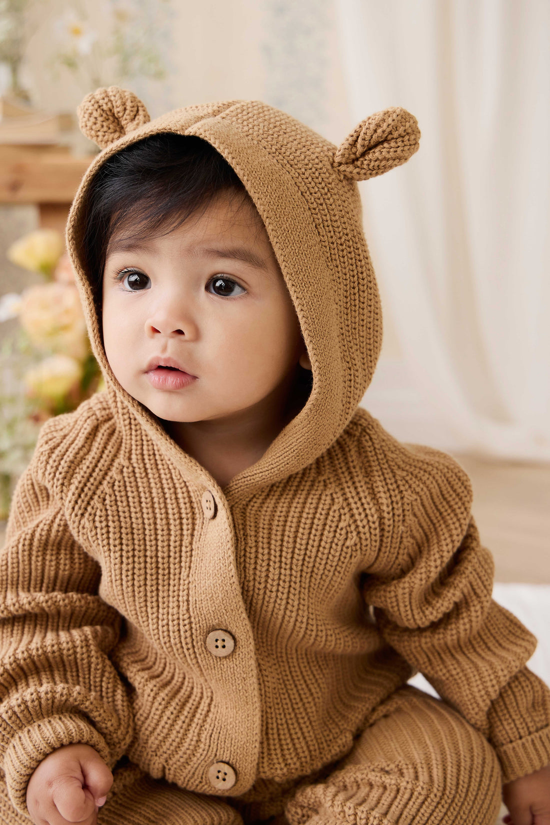 Bear Onepiece - Tawny Brown Childrens Onepiece from Jamie Kay USA