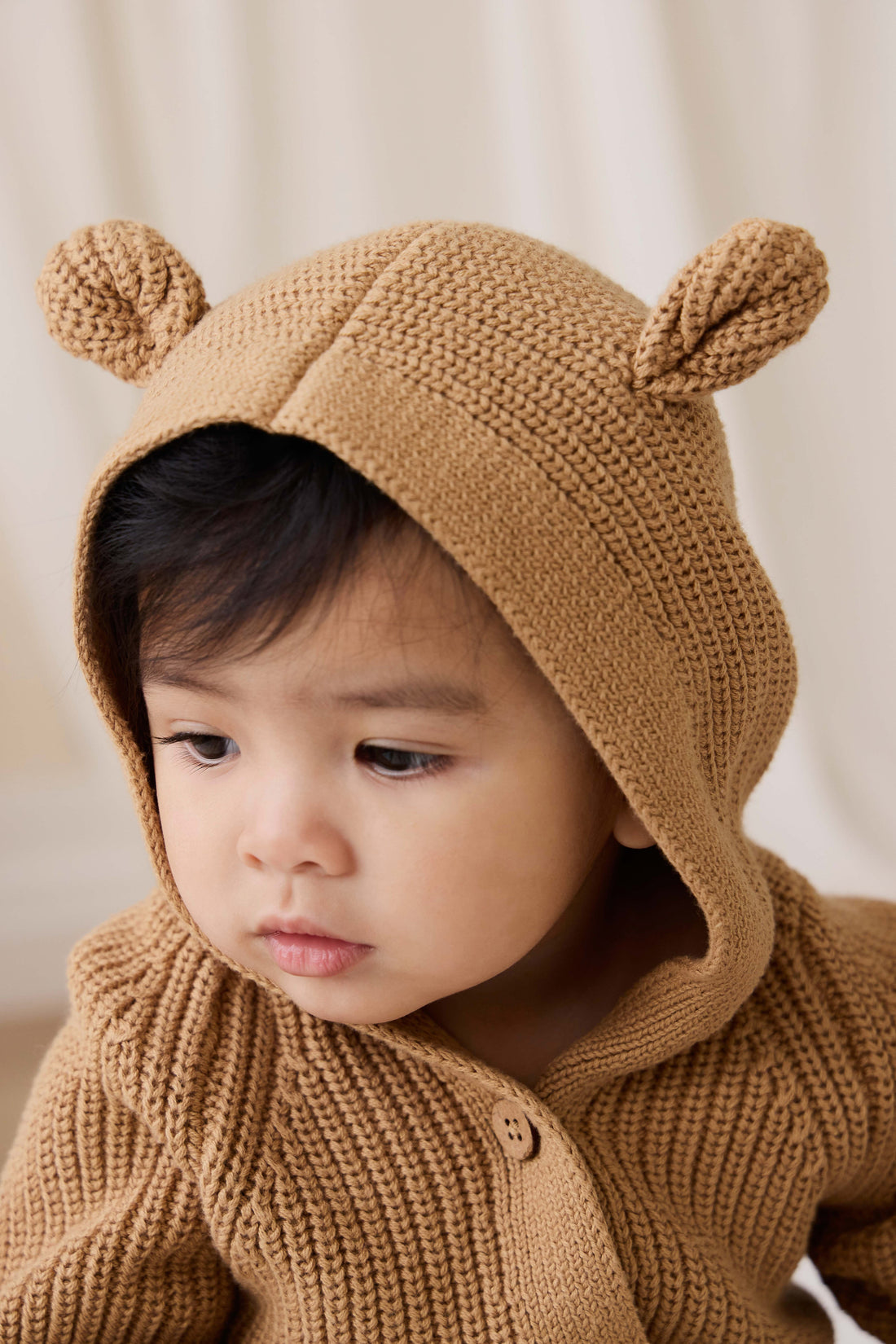 Bear Onepiece - Tawny Brown Childrens Onepiece from Jamie Kay USA